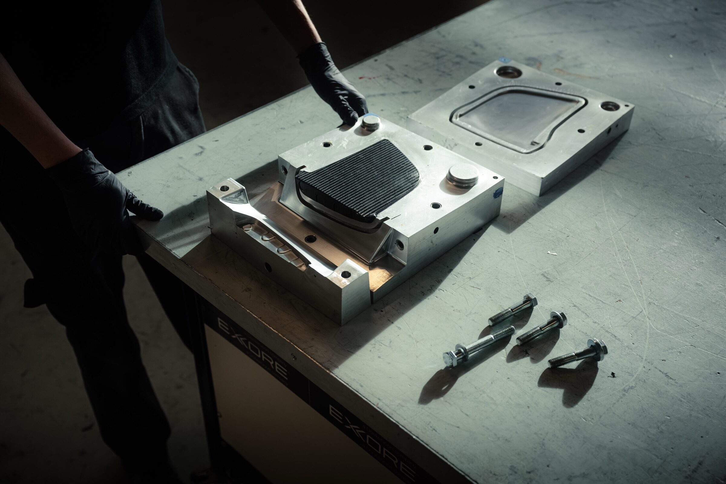 Ex-Core team working on composite manufacturing