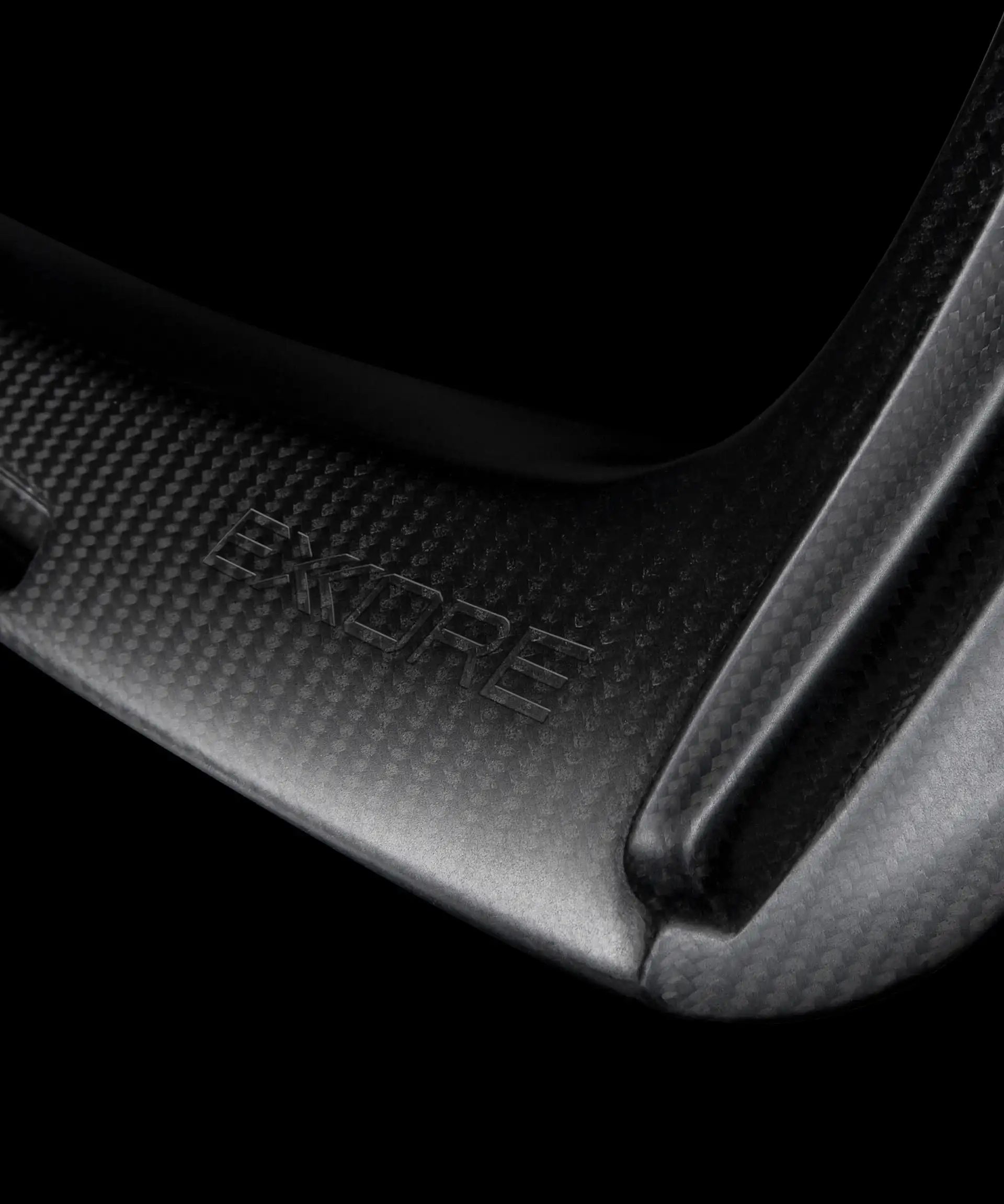 Ex-Core carbon fibre composite part with EXCORE branding